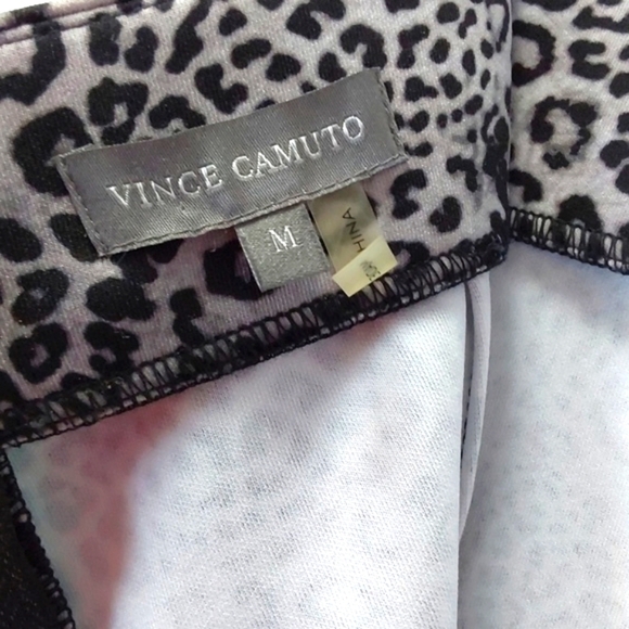Vince Womens Animal Print Skirt w/ exposed back Zipper Leopard Edgy Sz.Medium - Picture 6 of 7